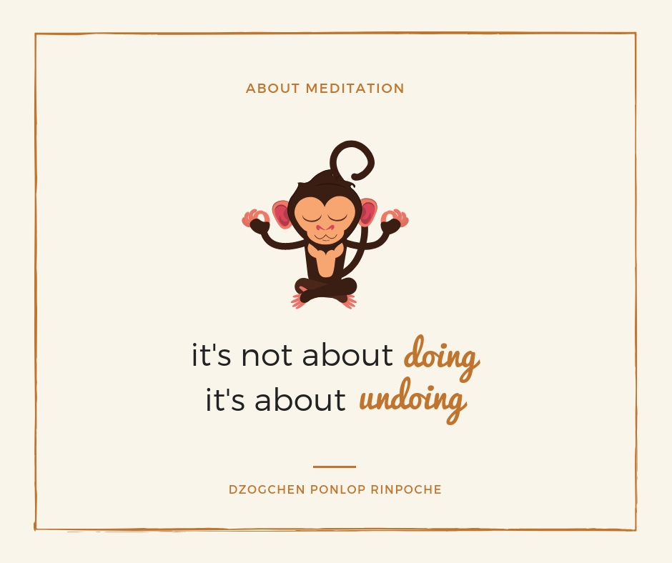 quote_About meditation. It's not about doing, it's about undoing.